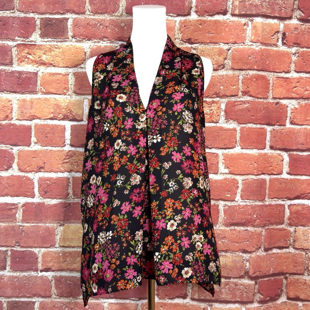 Floral & Ivy Peasant Tunic Boho Floral‎ Blouse Women's Size Medium Bohemian